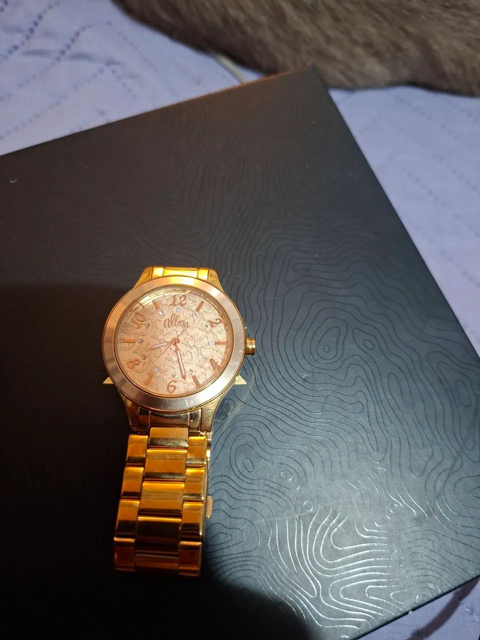 Relogio Feminino Dourado Allora ( Tecnnus)