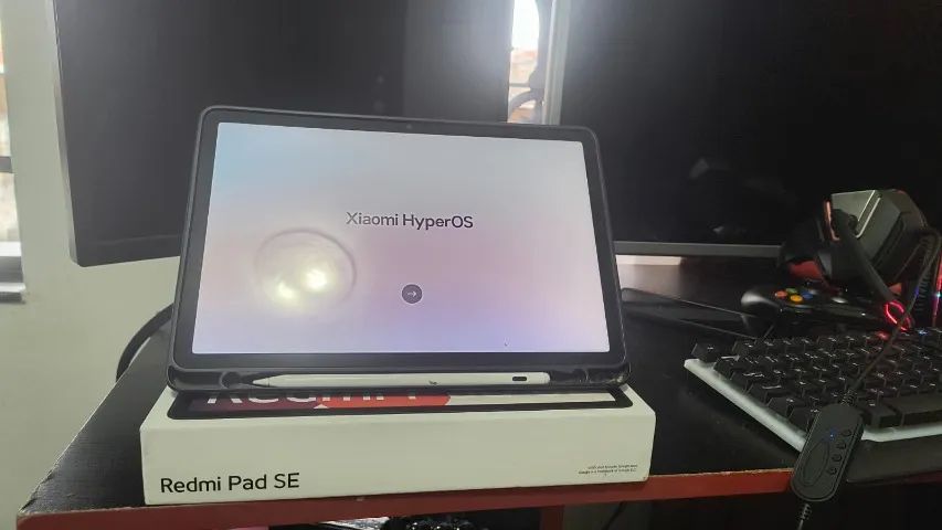 Tablet Xiaomi Redmi Pad SE 256GB / 8GB RAM (Mint Green) + Caneta Touch e Capa