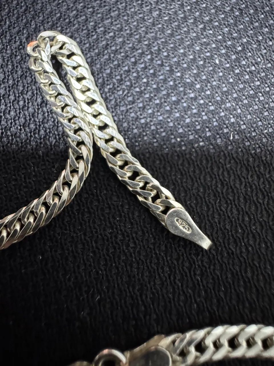 Pulseira elo duplo prata 925 - Foto 4