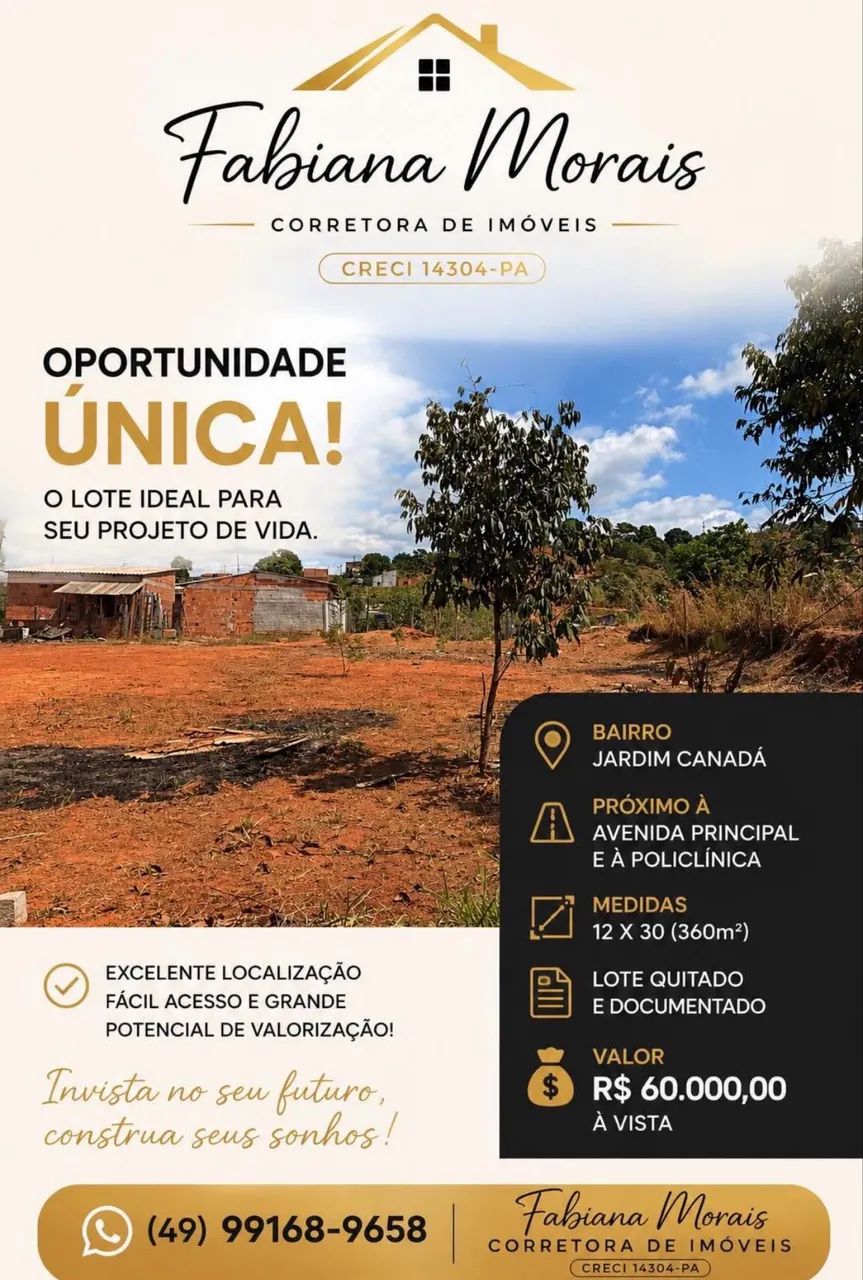 Lote quitado no jardim Canadá 