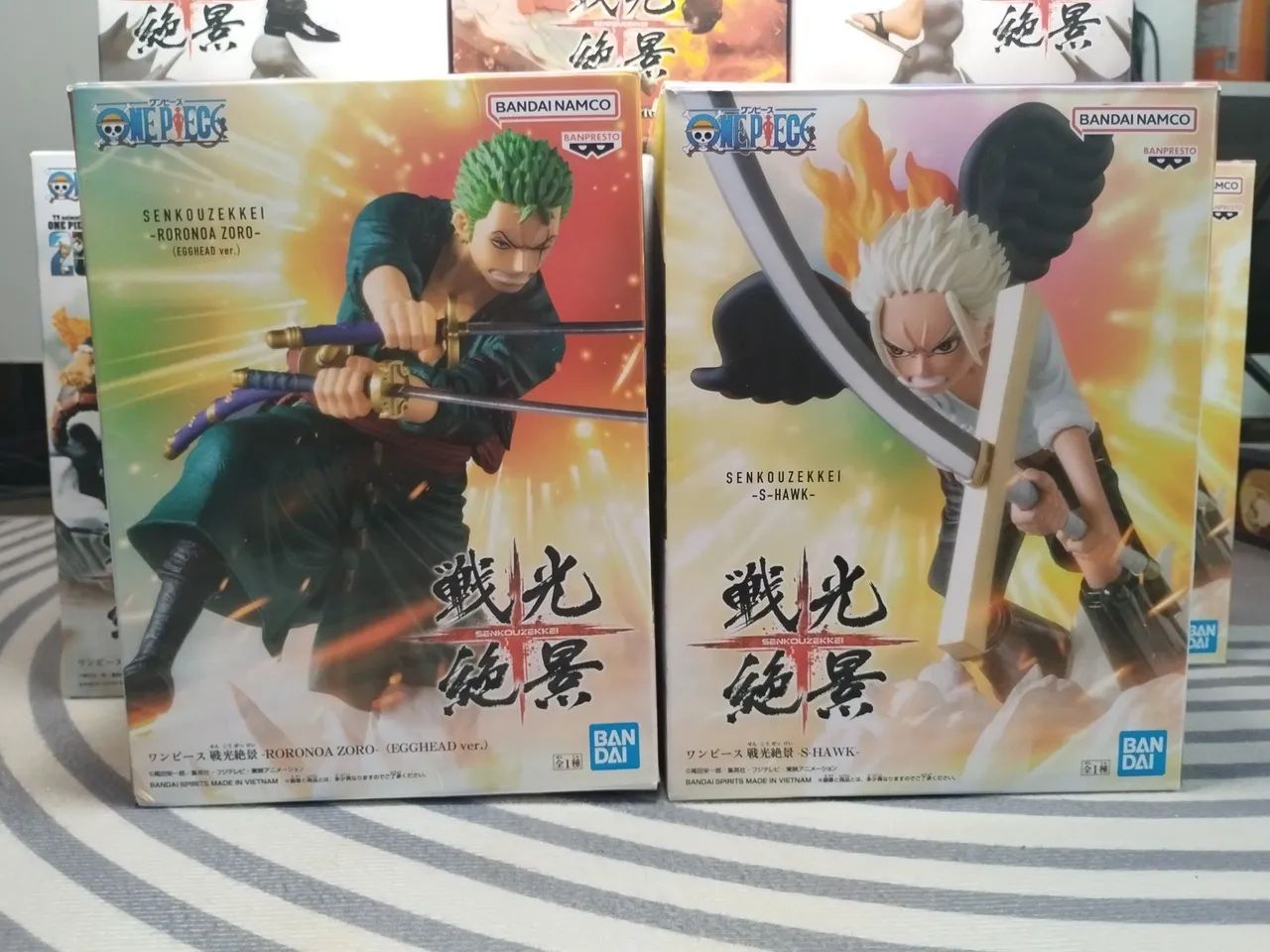 Figuras One Piece - Zoro (Egghead) & S-Hawk (Senkouzekkei