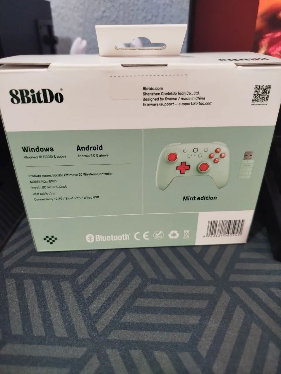 Controle Gamer 8BitDo Ultimate 2C Wireless Hall Effect Bluetooth 2.4G Para PC e Android - Foto 2