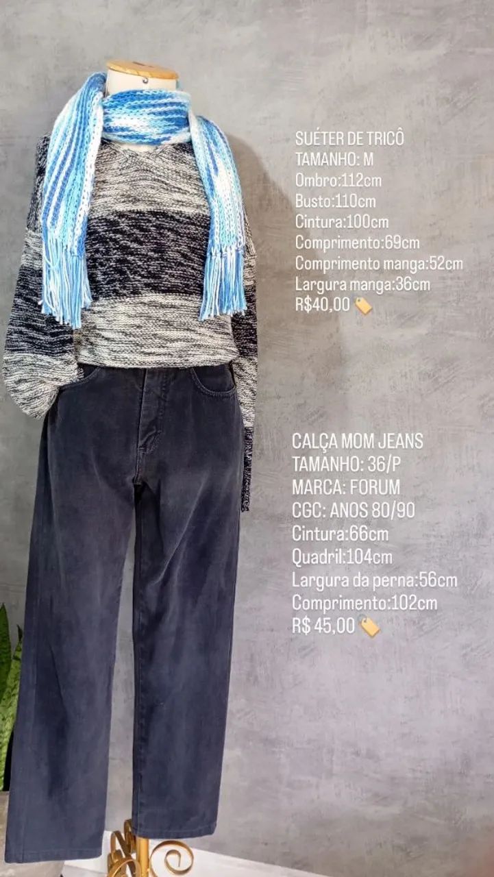 Look do brechó renove select, Instagram: @renoveselect 
