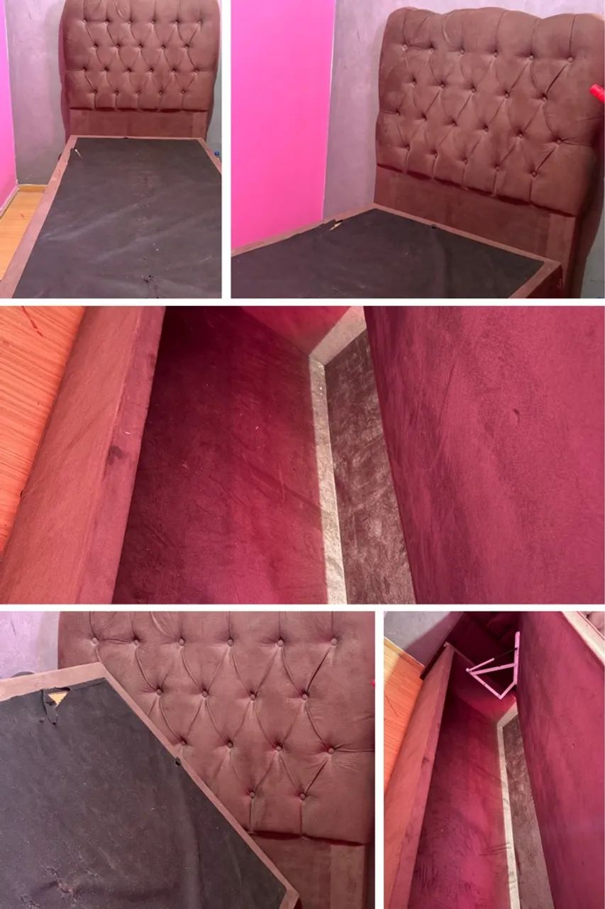 Cama de solteiro baú 