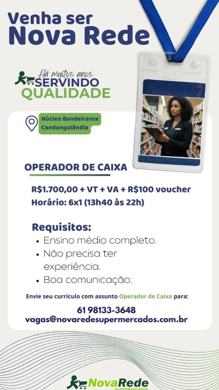 OPERADORA DE CAIXA DE SUPERMERCADO