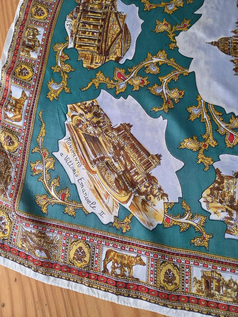 escharpe / lenço vintage italiano roma - Foto 4