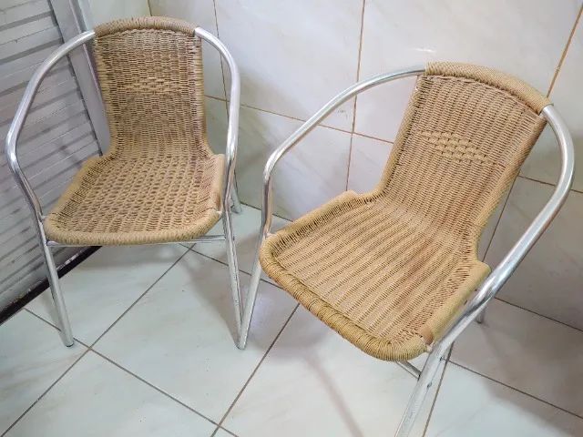 2 CADEIRAS ALUMÍNIO