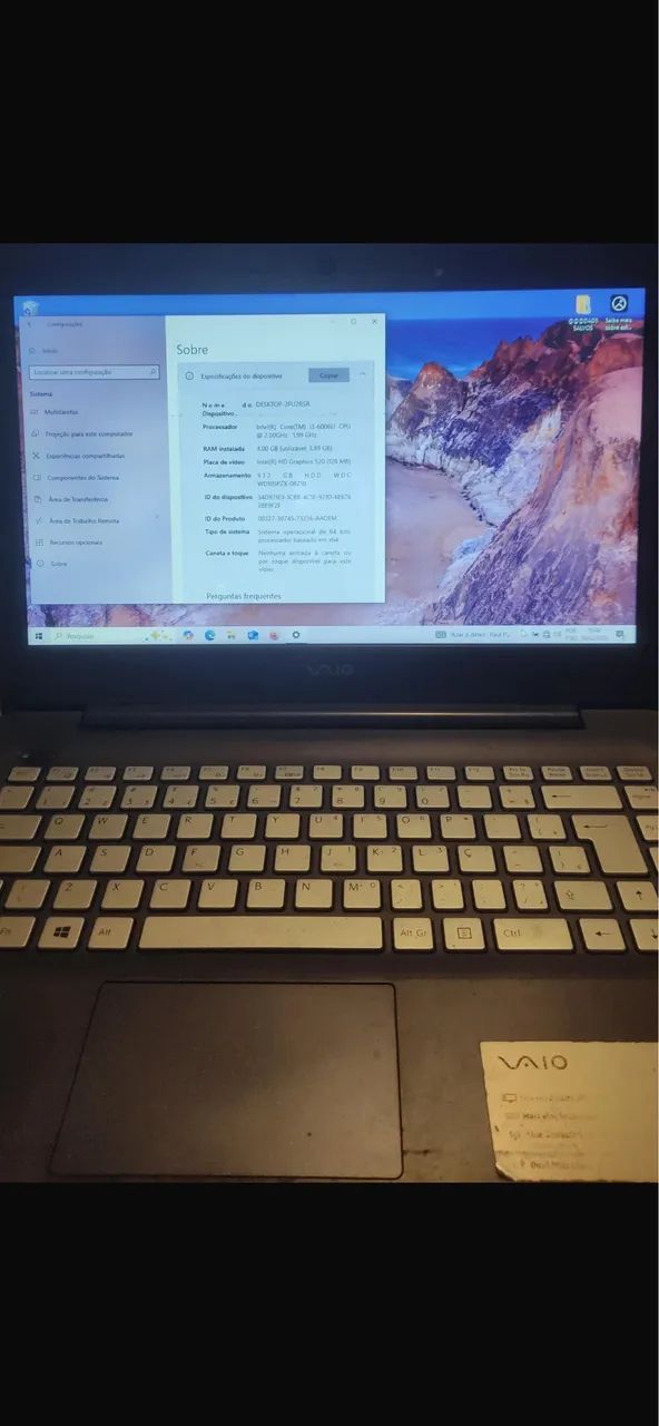 ? Notebook Vaio Intel i3 - Pronto para uso  - Foto 2