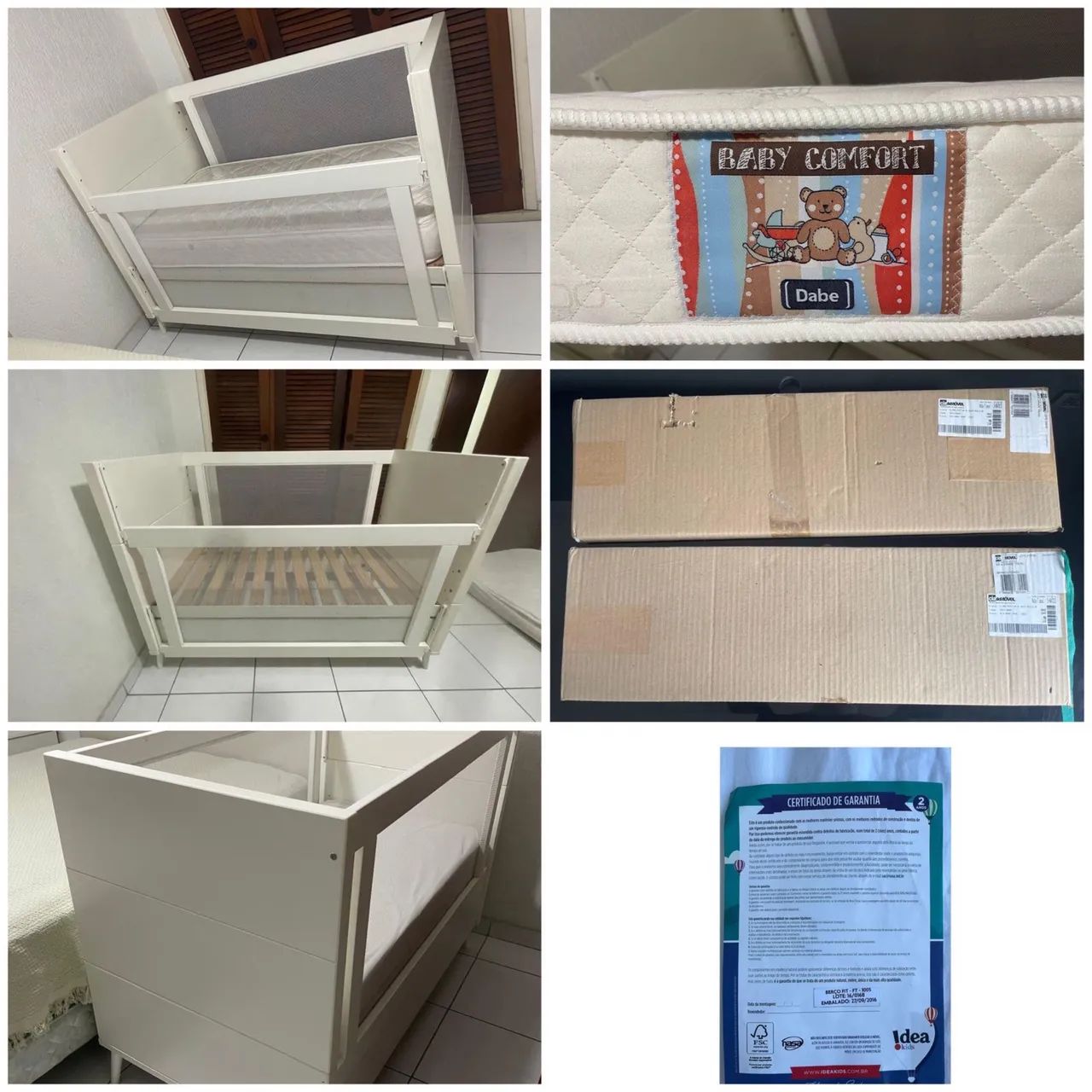 Berço de bebê em ótimo estado com colchao, ideal para o quarto do seu bebê