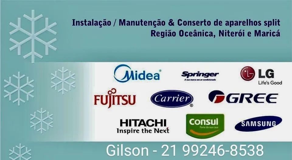 Manutenção e instalação de ar condicionado split  e  consertos de geladeiras.