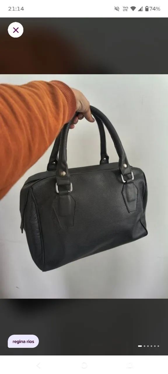 Bolsa de couro Regina rios