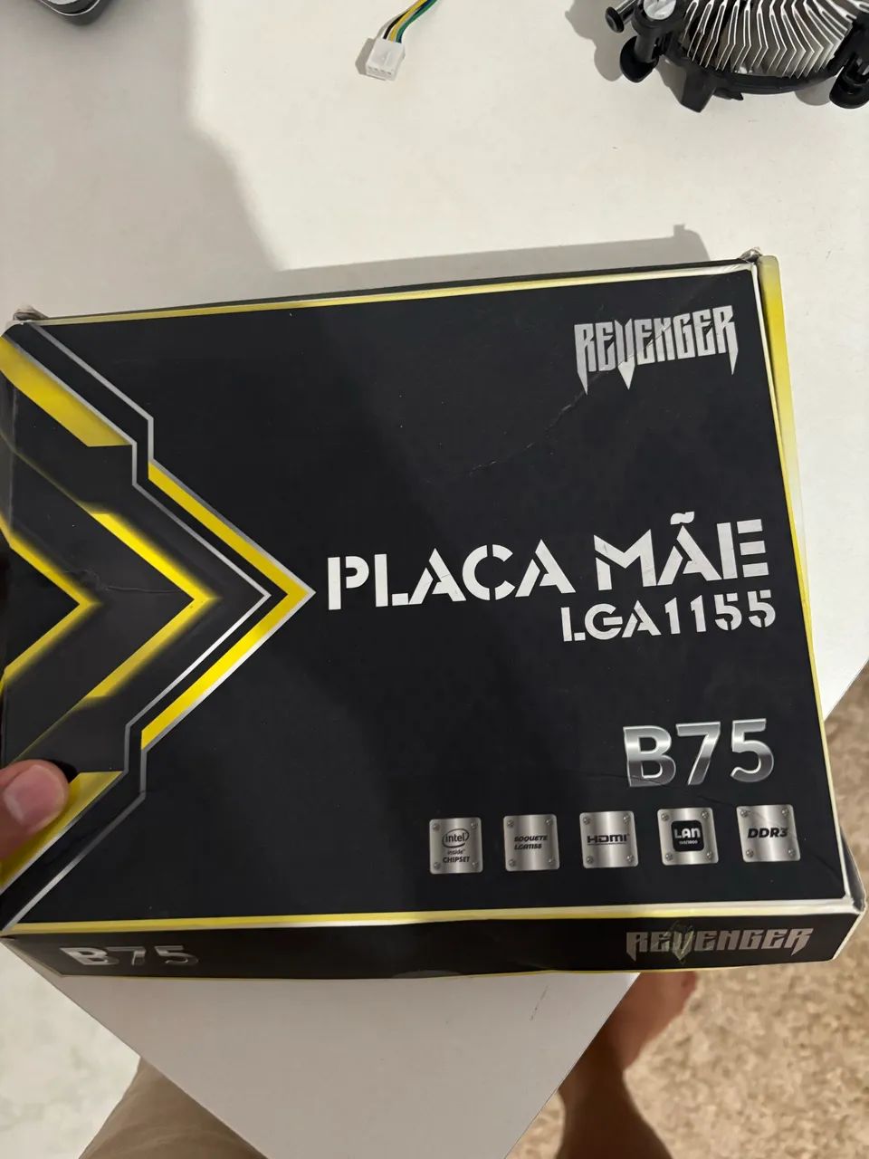 Placa mãe LGA1155 B75 junto com aircooler E processador junto!! - Foto 4