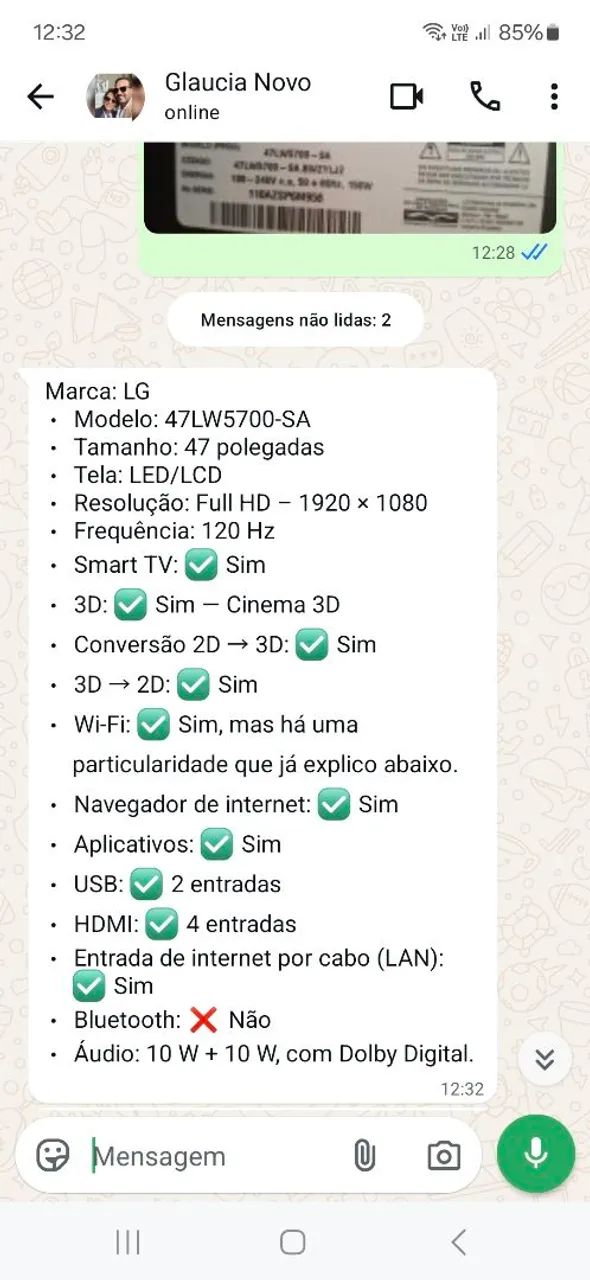 Vendo TV  Otimo Estado - Foto 3