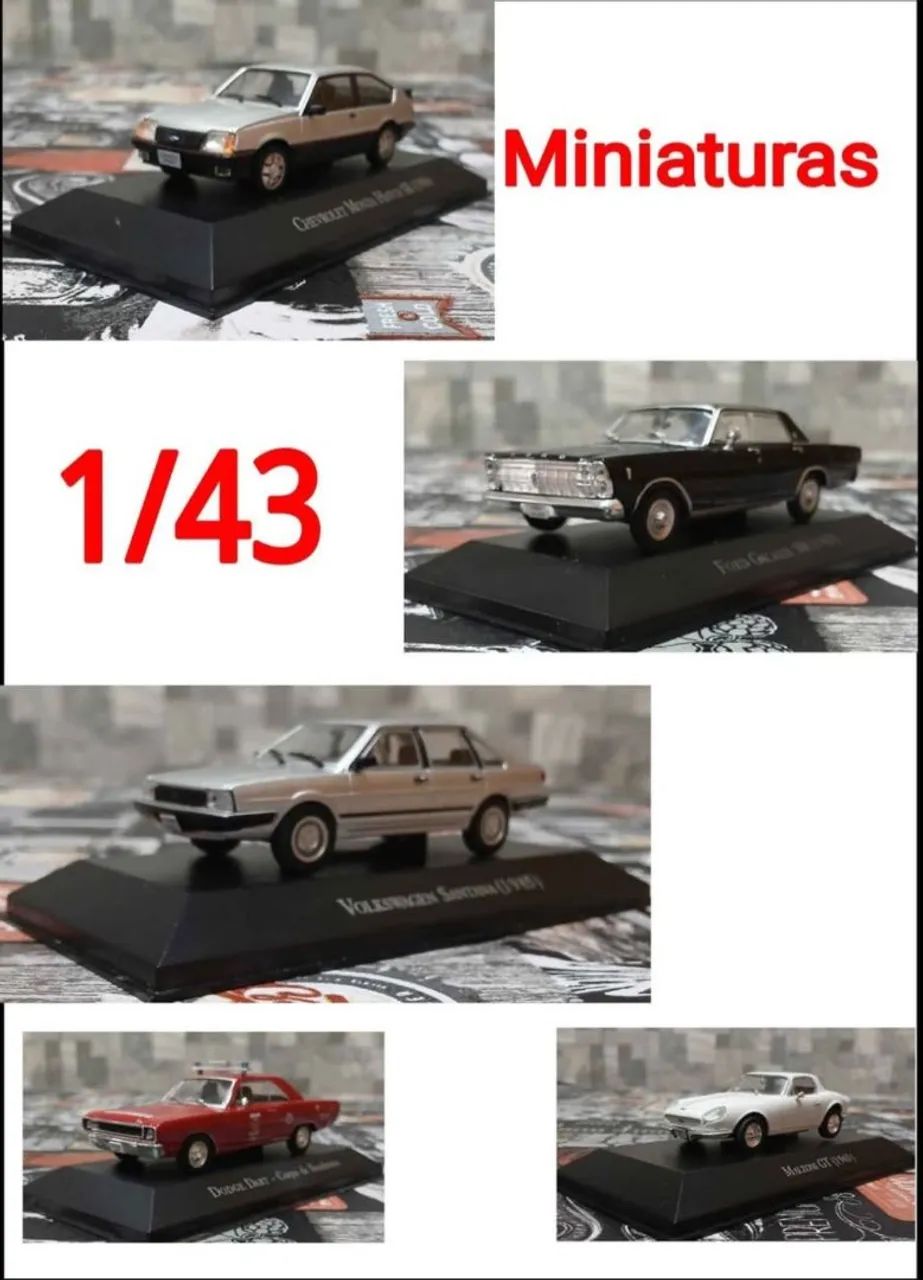 Lote Miniaturas Carros inesquecíveis do brasil