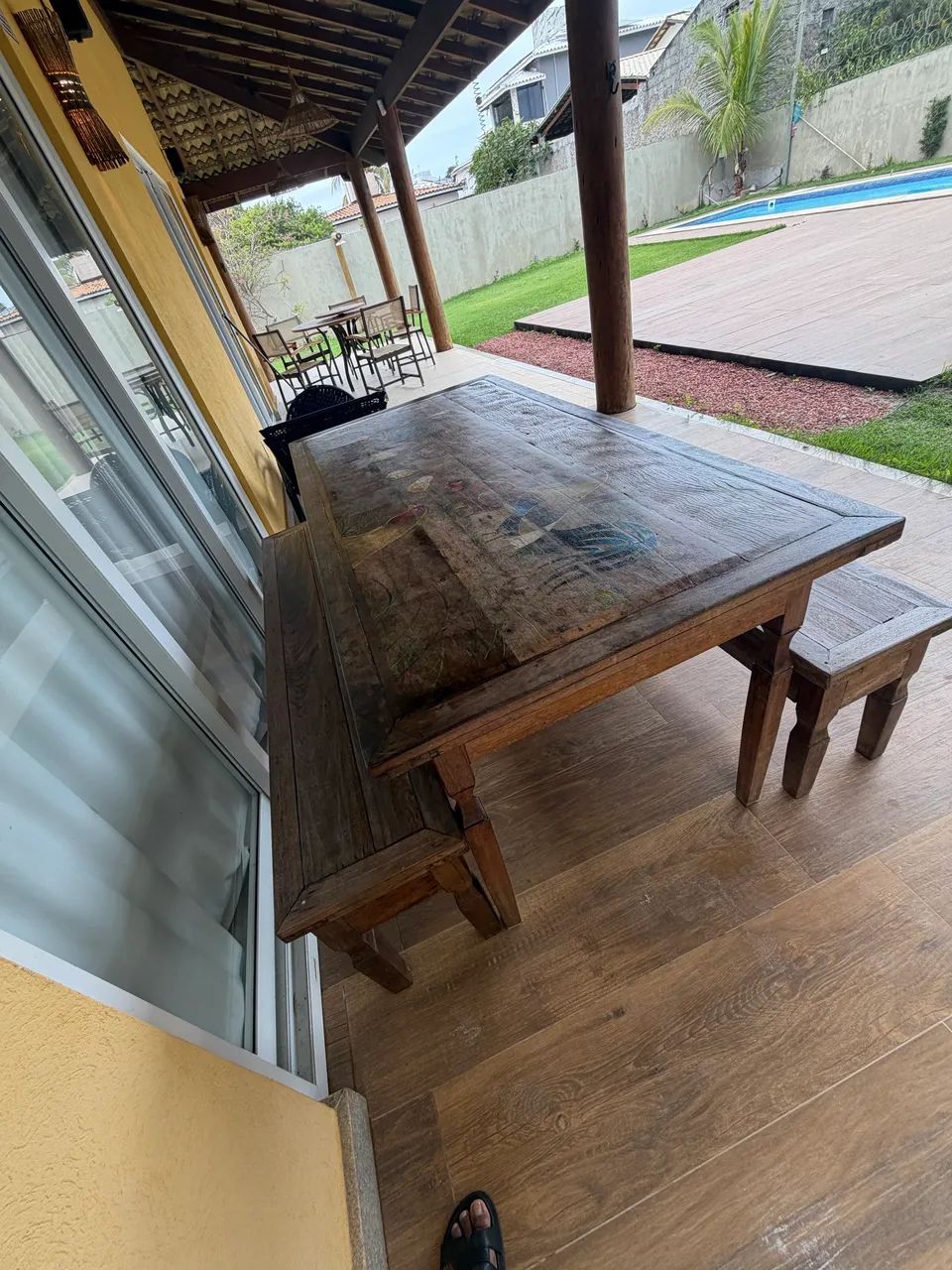 Mesa madeira maciça  - Foto 4