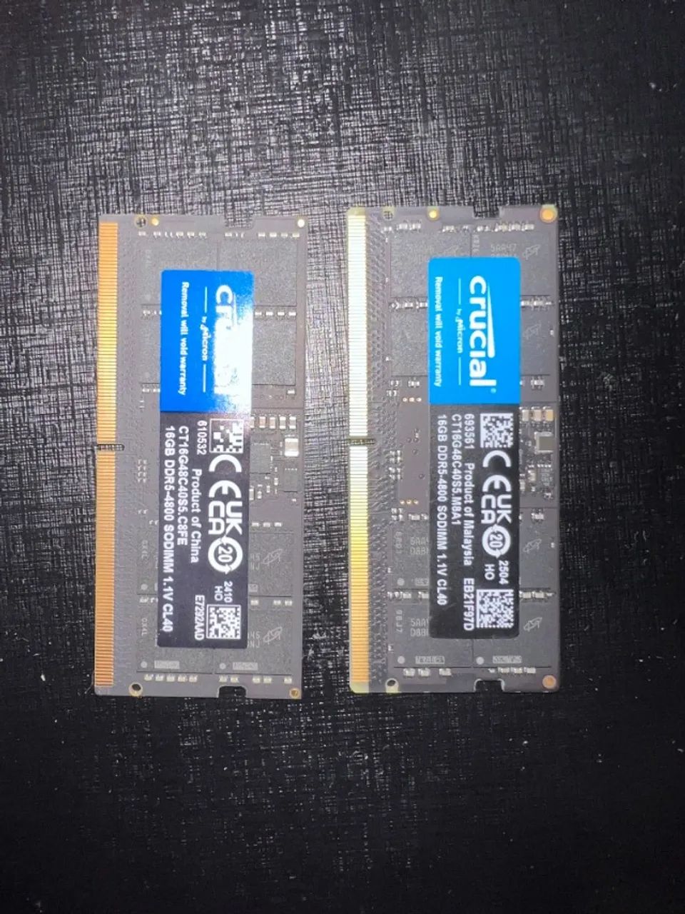 Memória Ram Para Notebook 16gb Ddr5 4800mhz Cl40 Sodimm Crucial