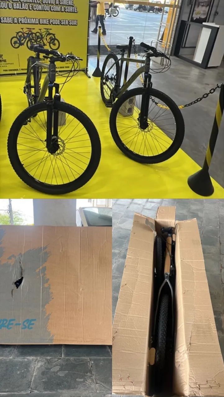 Bike zero na caixa 