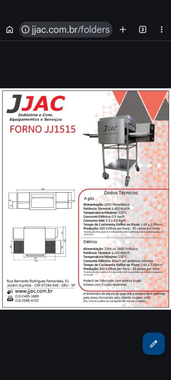 FORNO ESTEIRA JJACC 1515 - Foto 5