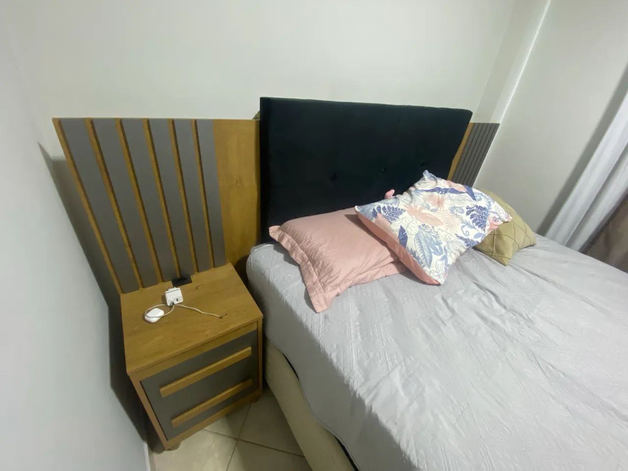 Cama queen e cabeceira - Foto 3