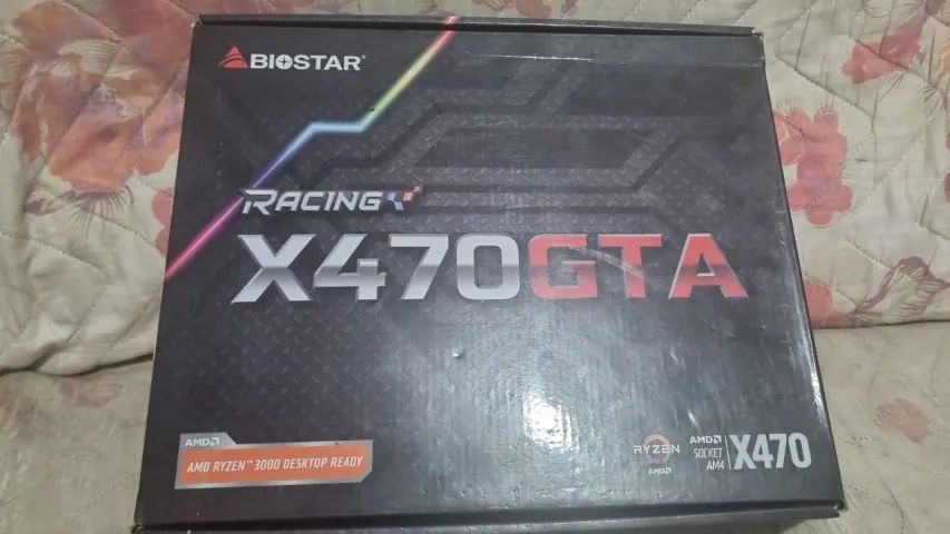 PLACA MÃE BIOSTAR X470 GTA - PARA REPARO / PEÇAS - Foto 4