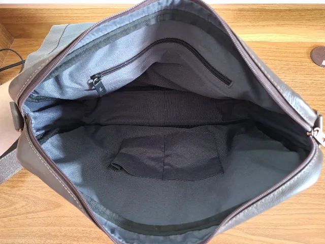 Bolsa carteiro de couro Nordweg NW066B - Foto 4