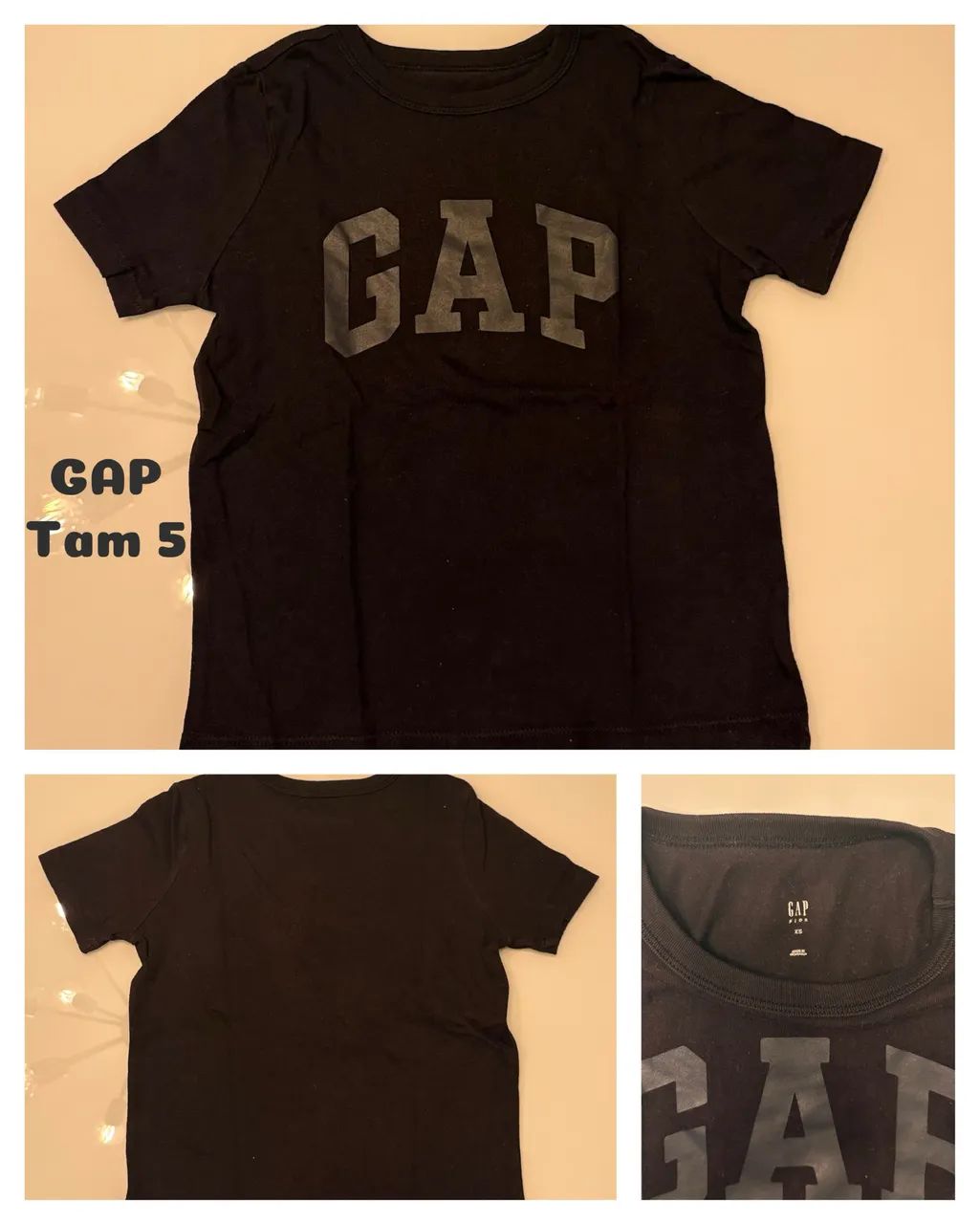 Lote camisetas e bermudas da GAP e 1 bermuda da Zara infantil