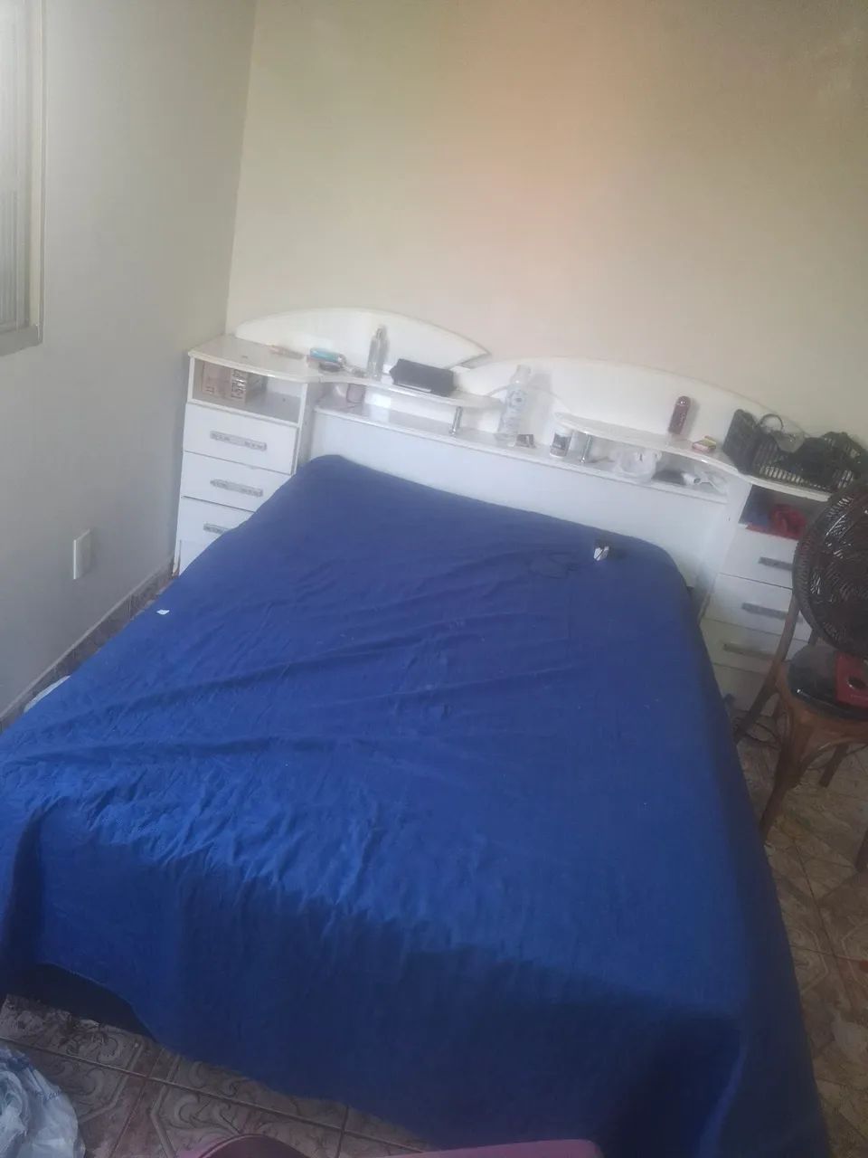 Cama de casal com colchão e cabeceira de 6 gavetas  - Foto 3