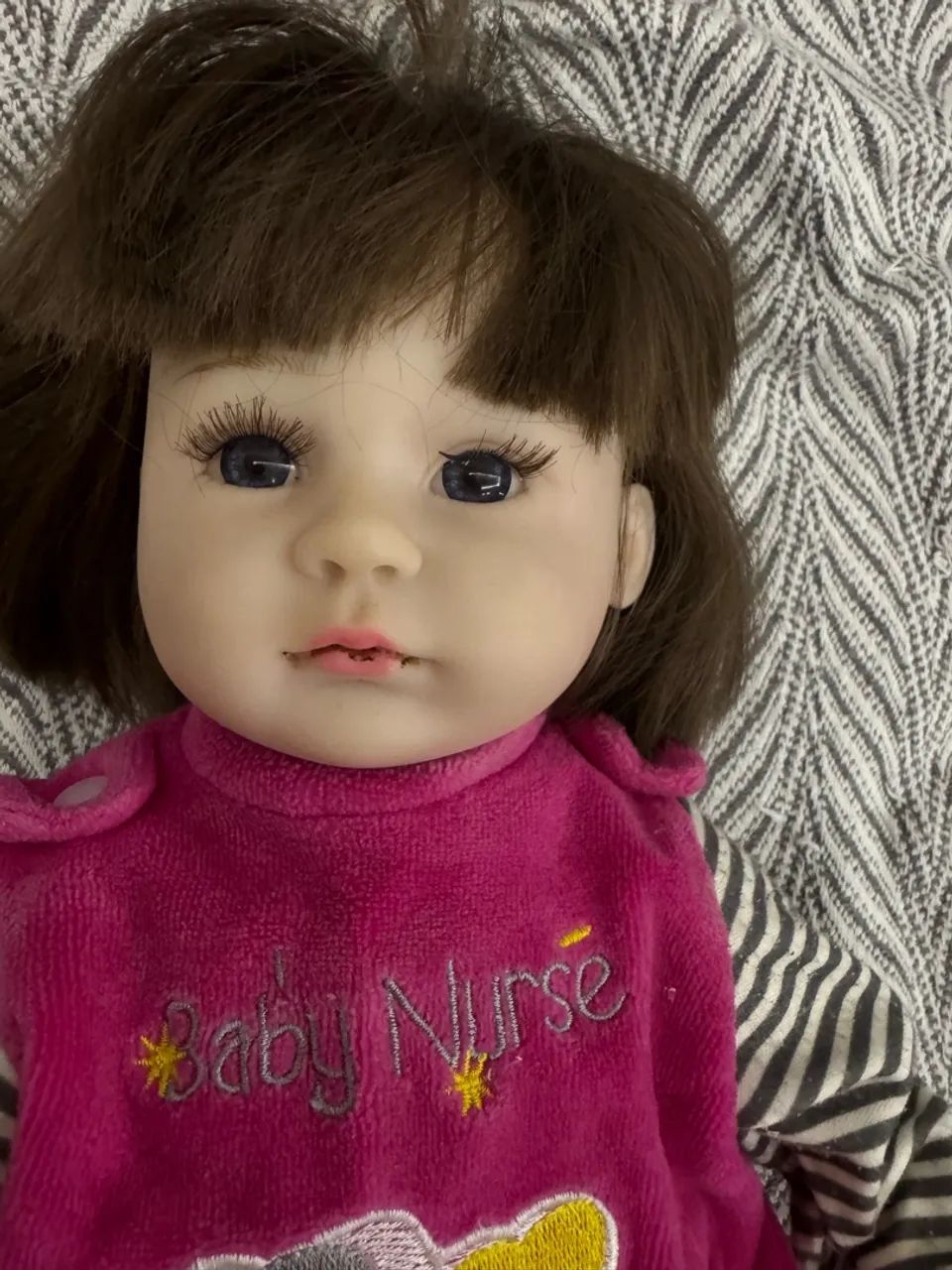 Bebê reborn corpo de tecido, braços e pernas de silicone  - Foto 2