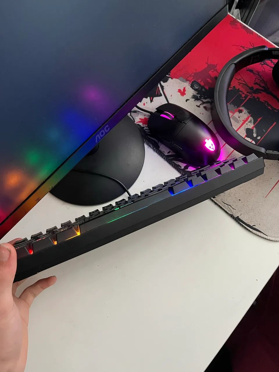 TECLADO 60% E MOUSE GAMER  - Foto 3