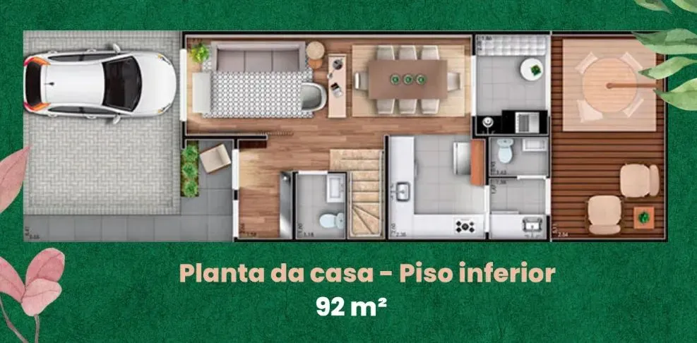PLANTA 92m²