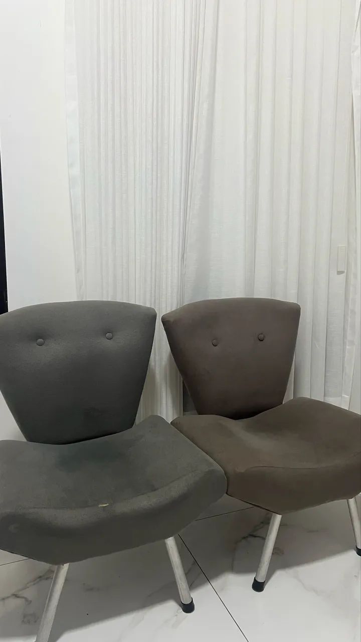 DUAS POLTRONAS CINZA - Foto 2