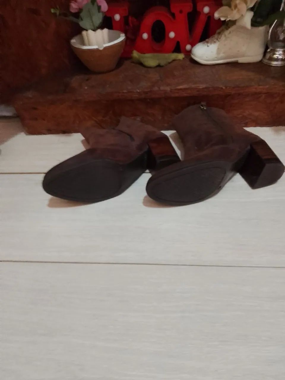 Bota couro camurça n°35/36 - Foto 5