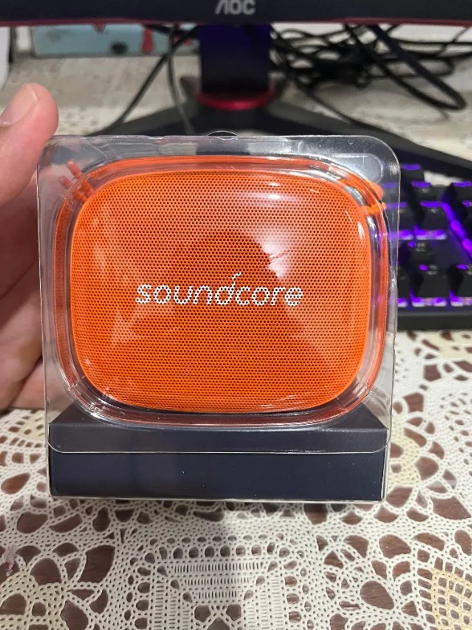Caixa de Som Anker Soundcore Icon Mini - Laranja à Prova d'Água