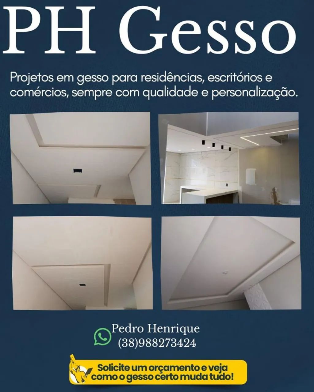 Serviço de gesso 