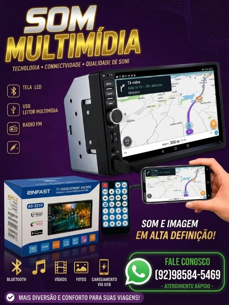 Multimídia para carro