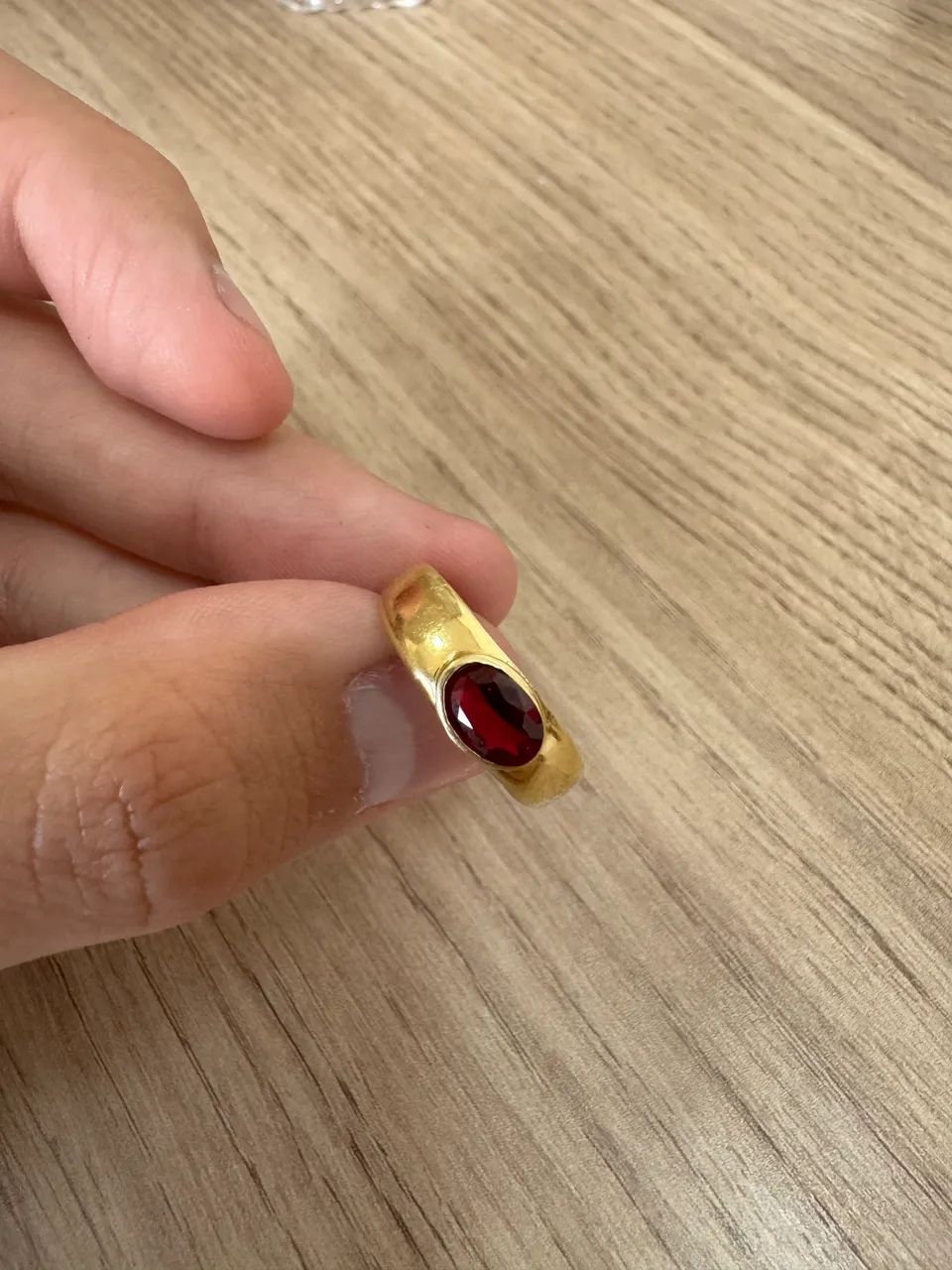 Anel ouro 18k 2,46g (com pedra ou sem) - Foto 3