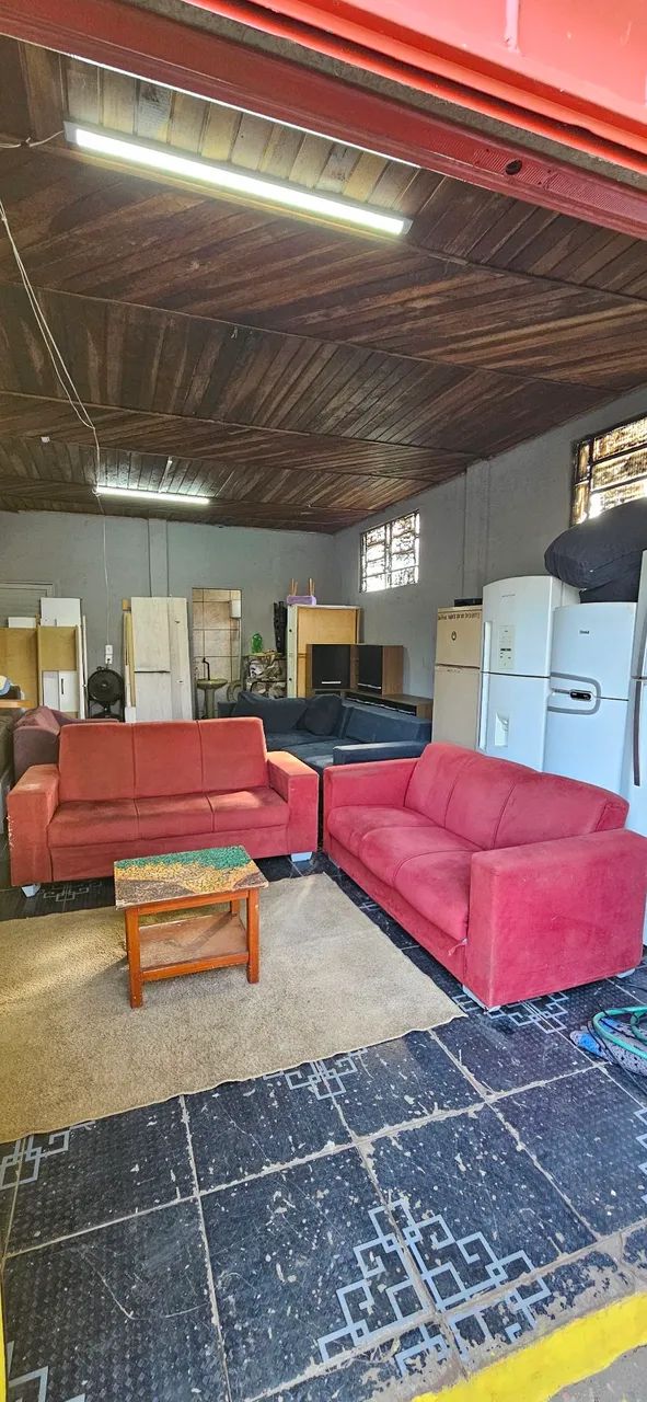 sofa 2 e 3 lugares usados marcas de uso ( ENTREGA GRÁTIS ) - Foto 5