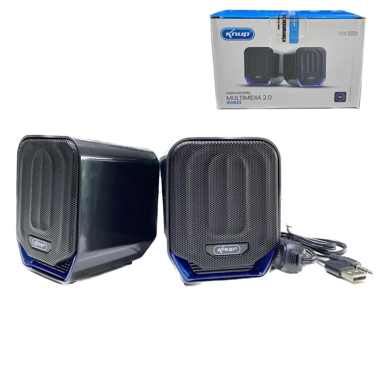 Mini Caixa de Som Para PC 12W RMS - Knup