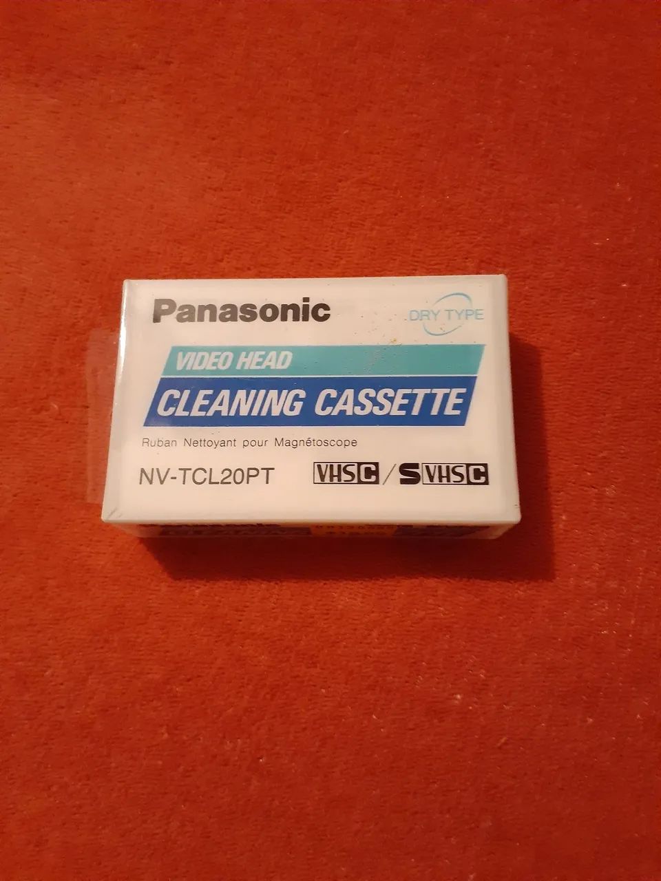 Fita VHS-c limpa cabeçote