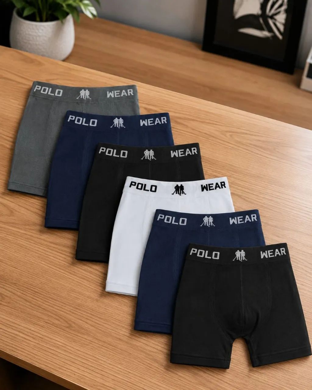 Kit 6 cuecas microfibra polo wear G 