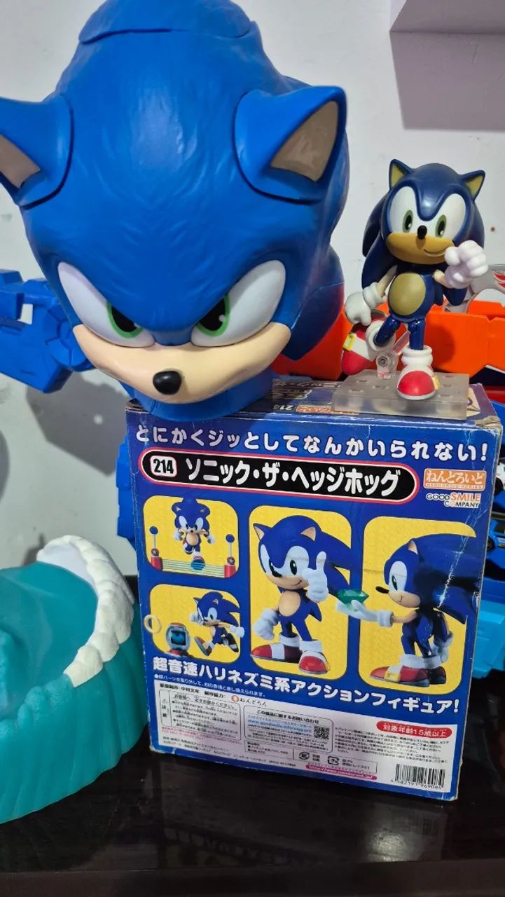 Sonic Nendoroid + Balde de pipoca sonic - Foto 3