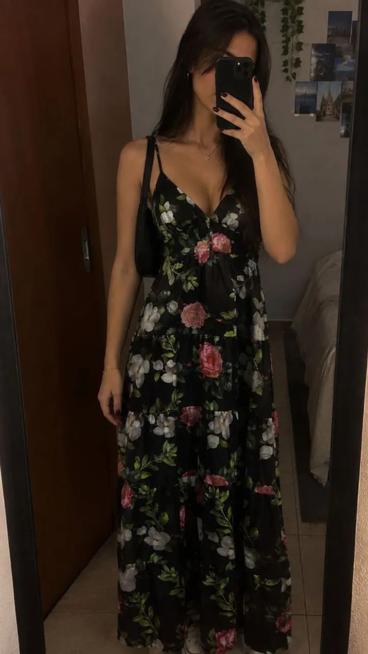 Vestido longo chique P