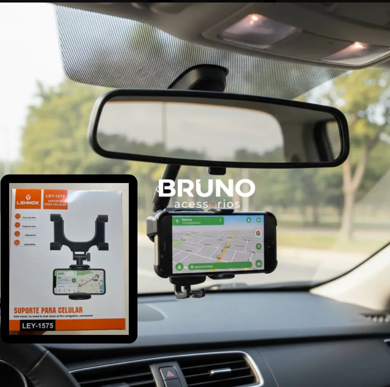 Suporte de Celular para Carro retrovisor 