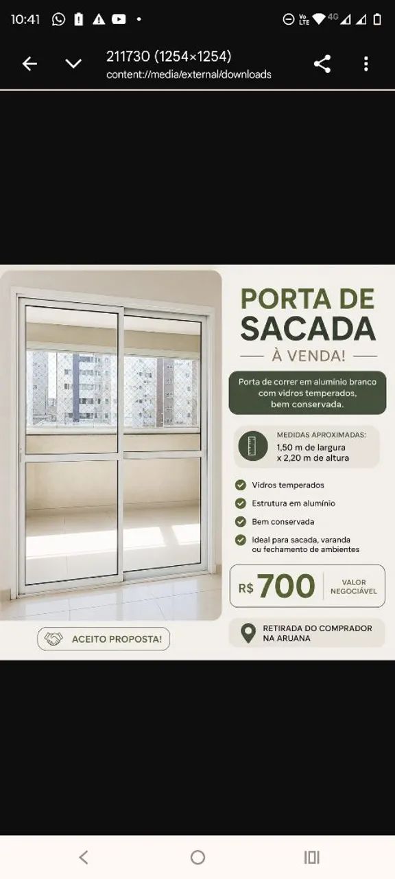 Porta/ Sacada 