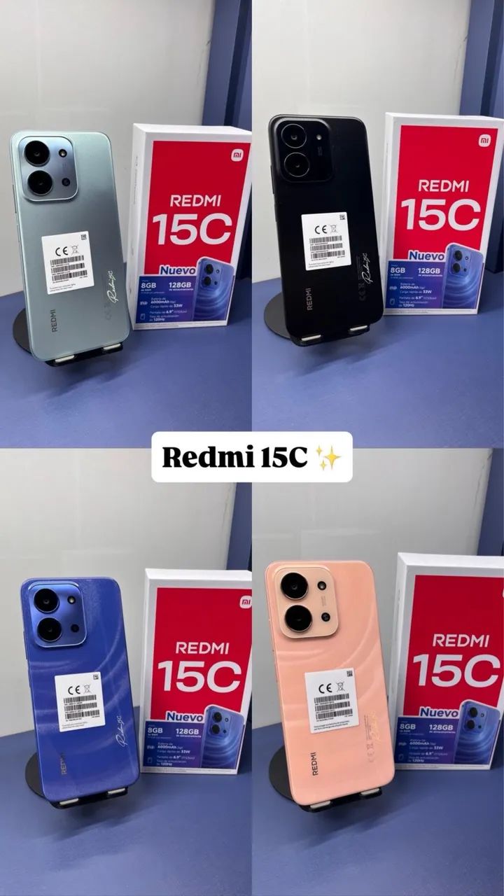 Celular Redmi 15c 4G 256+08 Novo Entregamos 
