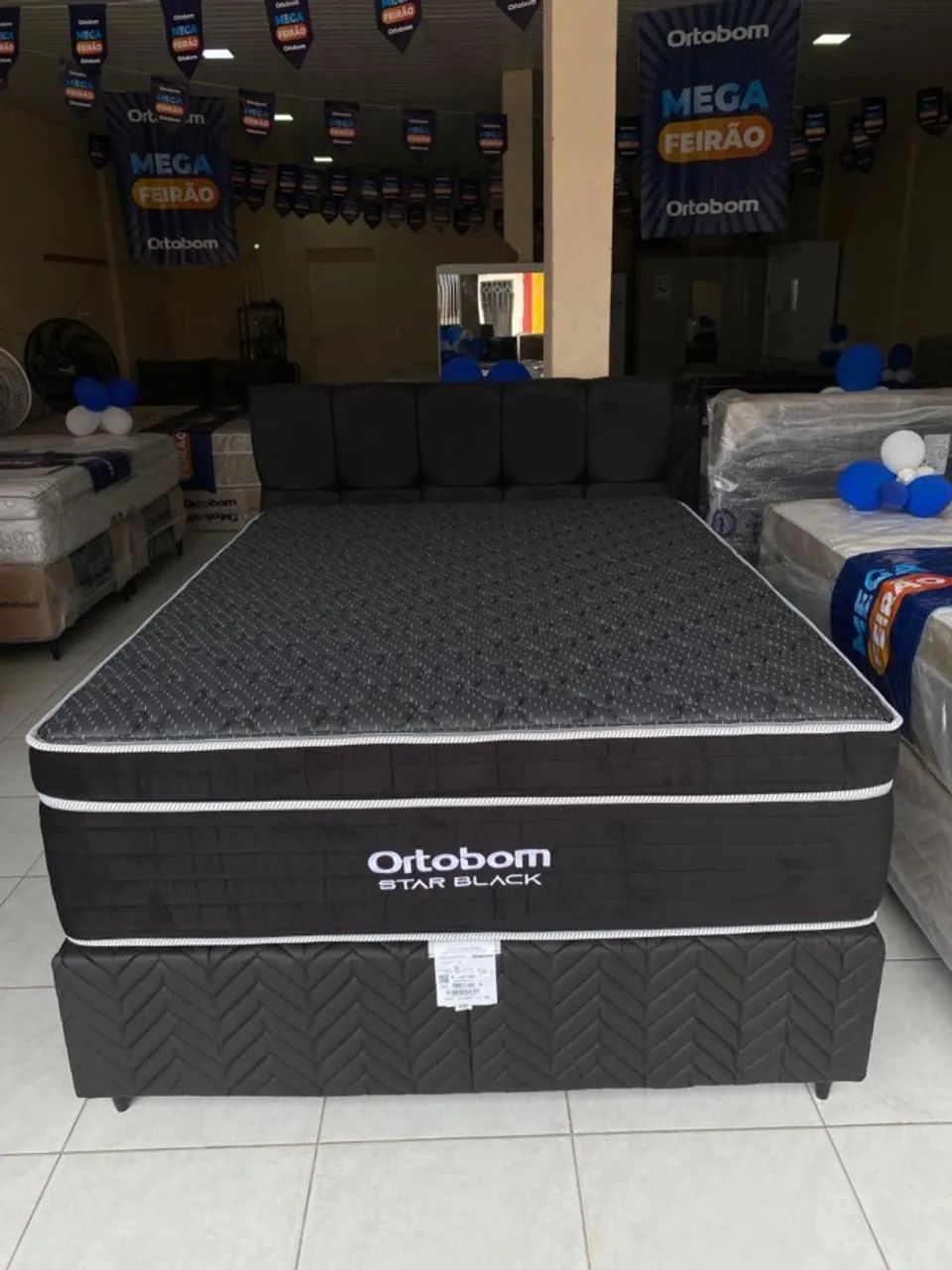 cama star black ortobom 