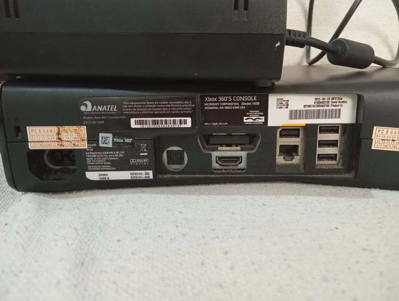 Xbox 360 usado,com fonte e controle - Foto 4