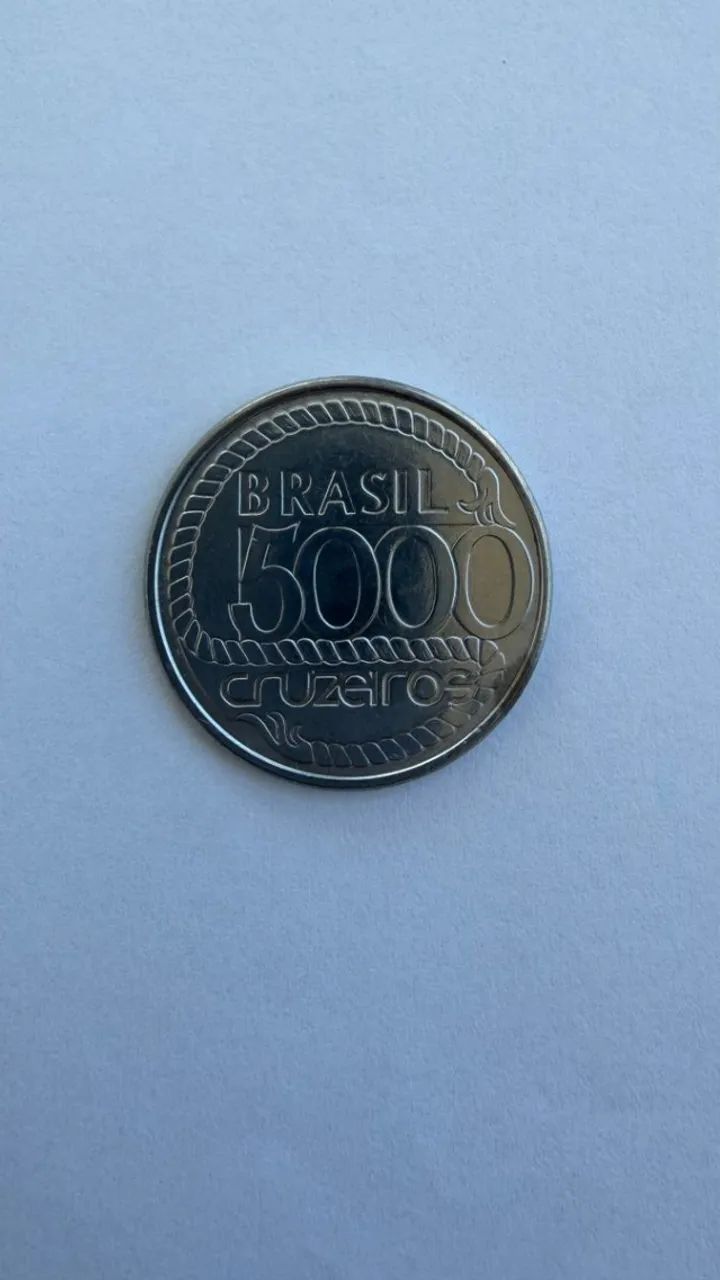moeda comemorativa 5000 cruzeiros tiradentes 1992