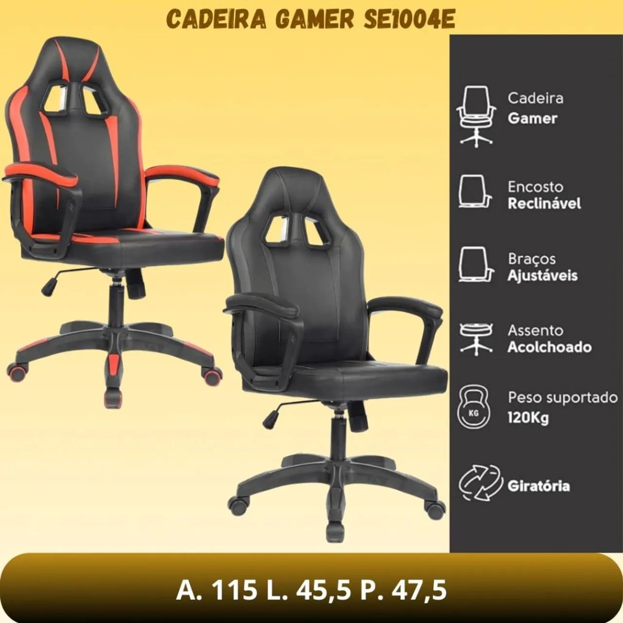 Cadeira Gamer  - Foto 3