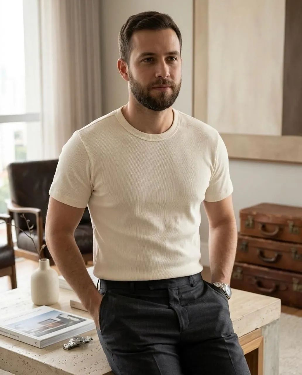 Camiseta canelada Zara  - Foto 5